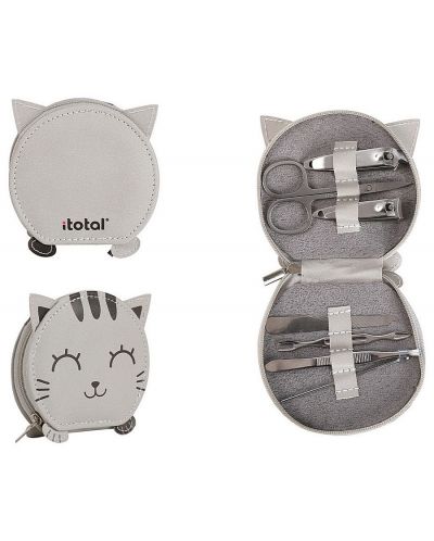 Set manichiură de buzunar I-Total Cats - gri - 3