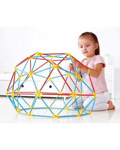 Constructor din bete de bambus Hape Flexistix - Constructii geodezice - 5