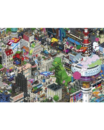 Puzzle-ghicitoare Heye de 1000 piese mini joc - Berlin Quest, eBoy - 2