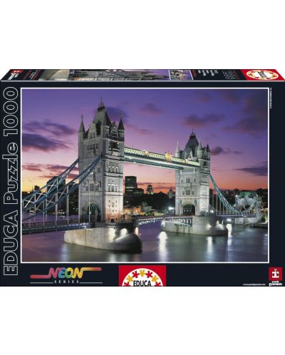 Puzzle neon Educa de 1000 piese - Tower Bridge, Londra - 1