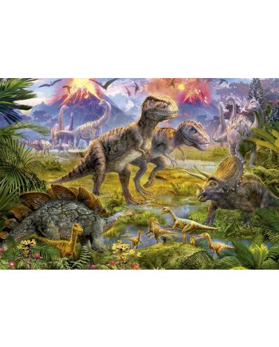 Puzzle Educa de 500 piese - Intalnirea dinozaurilor - 2