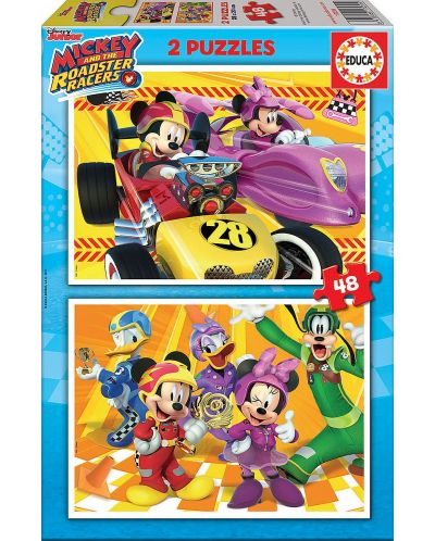 Puzzle Educa din 2 x 48 piese - Mickey and friends - 1