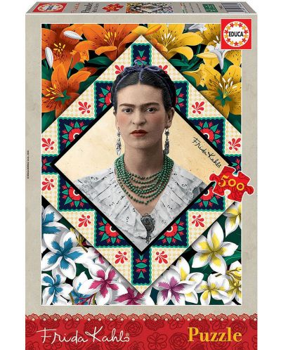 Puzzle Educa de 500 piese - Frida Kahlo - 1