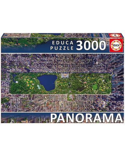 Puzzle panoramic Educa de 3000 piese - Central Park, New York - 1