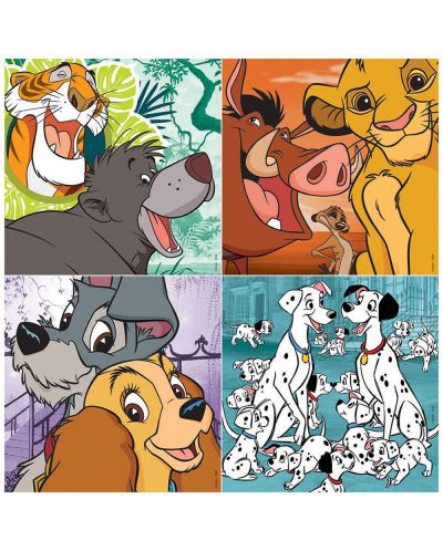 Puzzle Educa 4 in 1 - Disney animals - 2