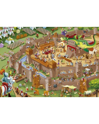 Puzzle Educa de 1000 piese - Asezare medievala - 2