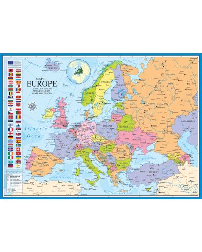 Puzzle Eurographics de 1000 piese – Harta Europei - 2