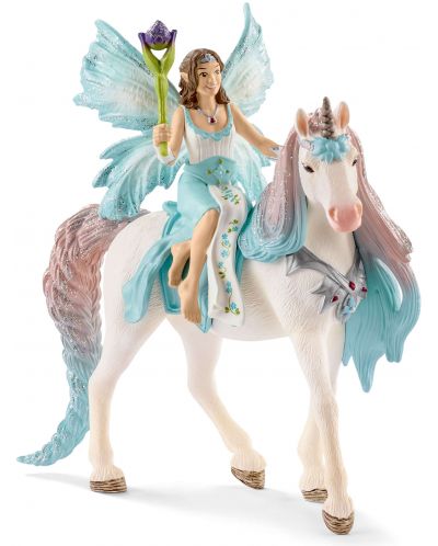 Figurina Schleich Bayala - Zana Eyela cu unicornul regal - 1
