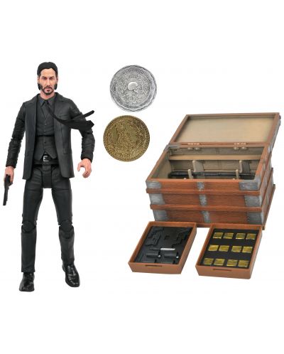 Figurină de acțiune Diamond Select Movies: John Wick - John Wick (Deluxe Set), 18 cm - 2