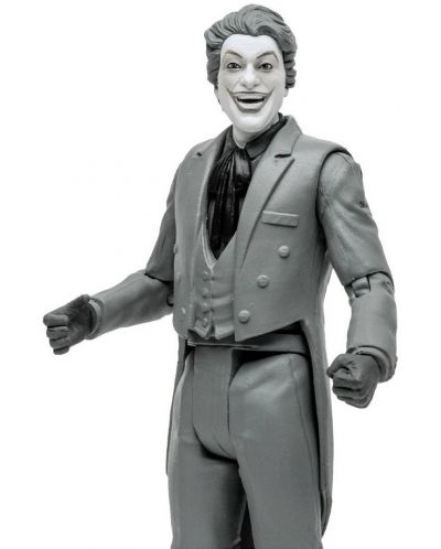 Figurină de acțiune McFarlane DC Comics: Batman - The Joker '66 (Black & White TV Variant), 15 cm - 2