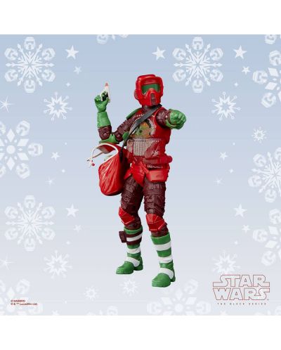 Figurină de acțiune Hasbro Movies: Star Wars - Scout Trooper (Holiday Edition) (Black Series), 15 cm - 4