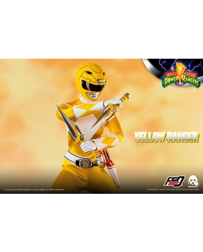 Figurina de actiune ThreeZero Television: Might Morphin Power Rangers - Yellow Ranger, 30 cm - 2