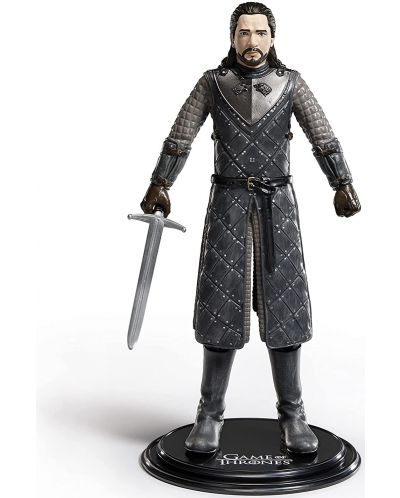 Figurină de acțiune The Noble Collection Television: Game of Thrones - Jon Snow (Bendyfigs), 18 cm - 7
