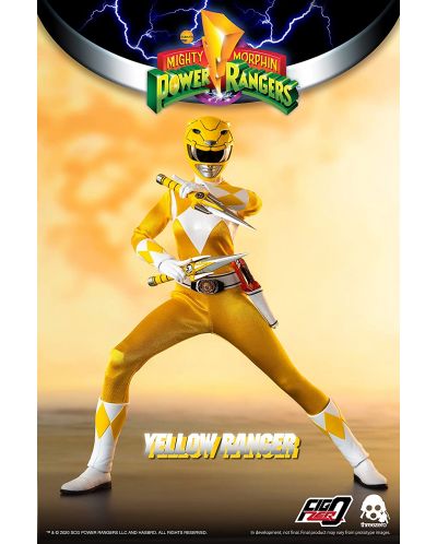 Figurina de actiune ThreeZero Television: Might Morphin Power Rangers - Yellow Ranger, 30 cm - 3