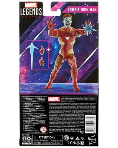 Figura de acțiune Hasbro Marvel: What If - Zombie Iron Man (Marvel Legends), 15 cm - 6
