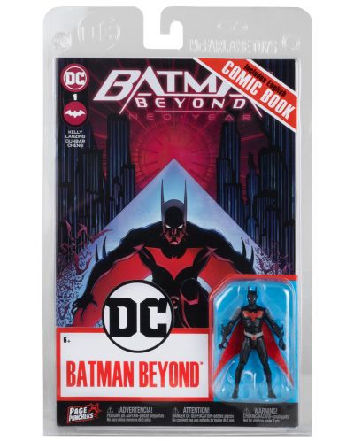 Figurină de acțiune McFarlane DC Comics: Batman - Batman Beyond (Page Punchers), 8 cm - 7