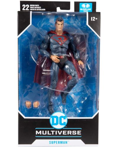Figurina de actiune McFarlane DC Comics: Superman - Superman (Red Son) , 18 cm - 7