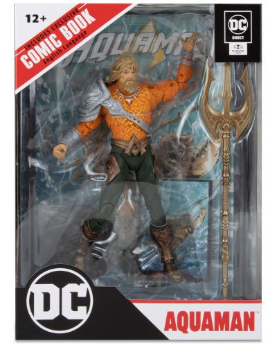 Figurină de acțiune McFarlane DC Comics: Aquaman - Aquaman (Page Punchers), 18 cm - 10