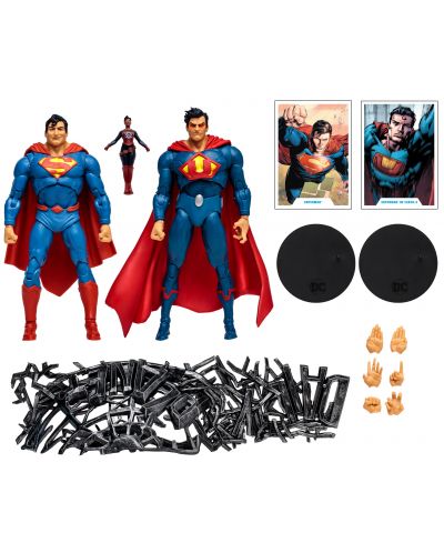 Figurină de acțiune McFarlane DC Comics: Multiverse - Superman vs Superman of Earth-3 (Gold Label), 18 cm - 9