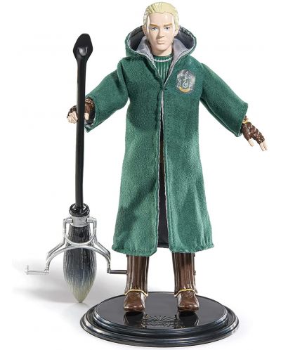 Figurină de acțiune The Noble Collection Movies: Harry Potter - Draco Malfoy (Quidditch) (Bendyfig), 19 cm - 1