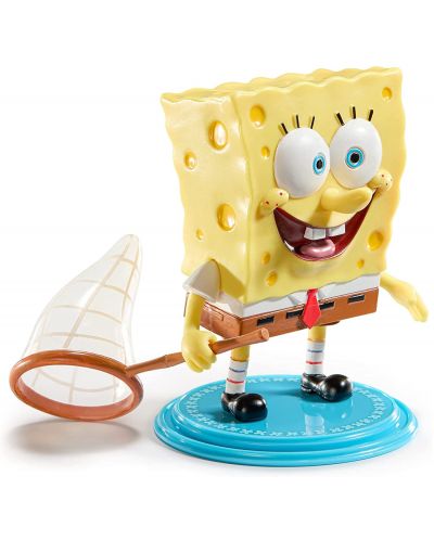 Figurină de acțiune The Noble Collection Animation: SpongeBob - SpongeBob SquarePants (Bendyfig), 12 cm - 2