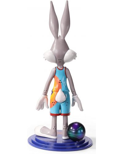 Figurina de actiune The Noble Collection Movies: Space Jam 2 - Bugs Bunny (Bendyfigs), 19 cm - 4
