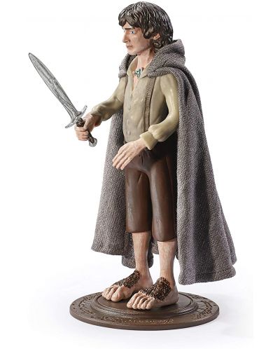 Figurina de actiune The Noble Collection Movies: The Lord of the Rings - Frodo Baggins (Bendyfigs), 19 cm - 2