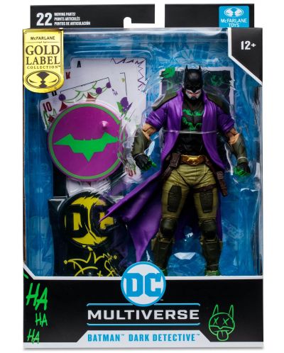 Figurină de acțiune McFarlane DC Comics: Multiverse - Batman: Dark Detective (Future State) (Jokerized) (Gold Label), 18 cm - 8