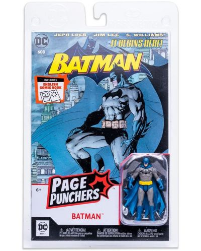 Figurină de acțiune McFarlane DC Comics: Batman - Batman (Batman: Hush) (Page Punchers), 8 cm - 6