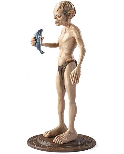 Figurina de actiune The Noble Collection Movies: The Lord of the Rings - Gollum (Bendyfigs), 19 cm - 2