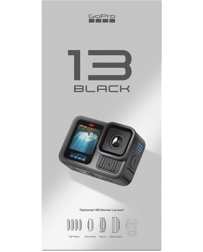 GoPro  HERO 13  BLACK新品未開封　 Cameră de acțiune GoPro - HERO 13 Black, 27 MP, Wi-fi | Ozone.ro