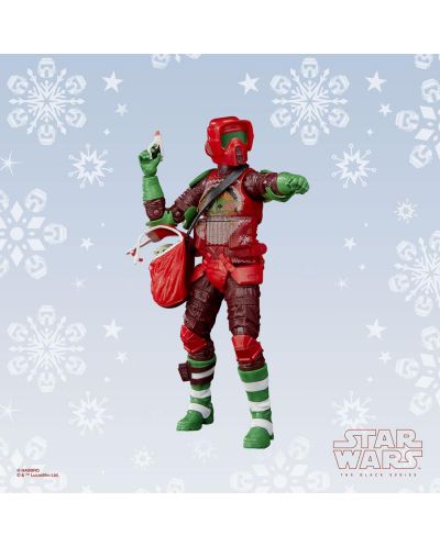 Figurină de acțiune Hasbro Movies: Star Wars - Scout Trooper (Holiday Edition) (Black Series), 15 cm - 5