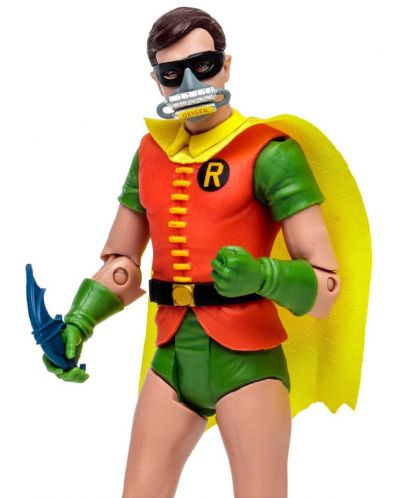Figurină de acțiune McFarlane DC Comics: Batman - Robin cu mască de oxigen (DC Retro), 15 cm - 2