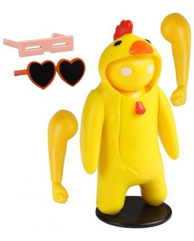 Figurină de acțiune P.M.I. Games: Gang Beasts - Yellow Chicken Kigurumi, 11 cm - 2