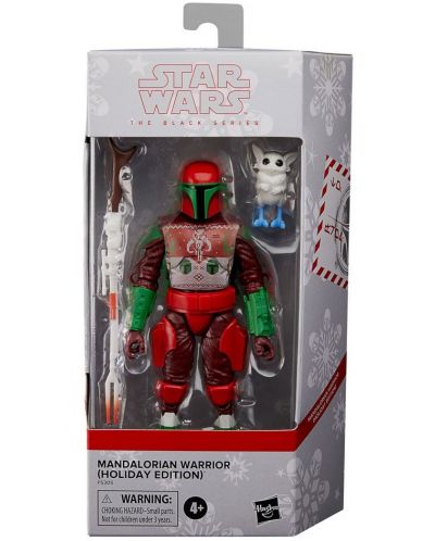Figurină de acțiune Hasbro Movies: Star Wars - Mandalorian Warrior (Holiday Edition) (Black Series), 15 cm - 7