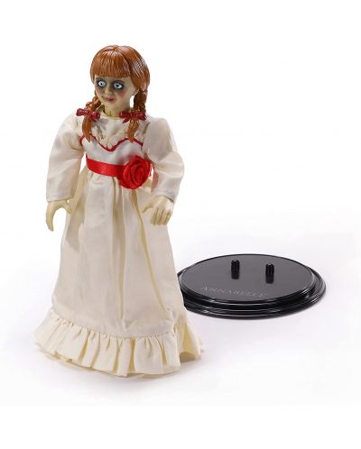 Figurina de actiune The Noble Collection Movies: Annabelle - Annabelle (Bendyfigs), 19 cm	 - 1
