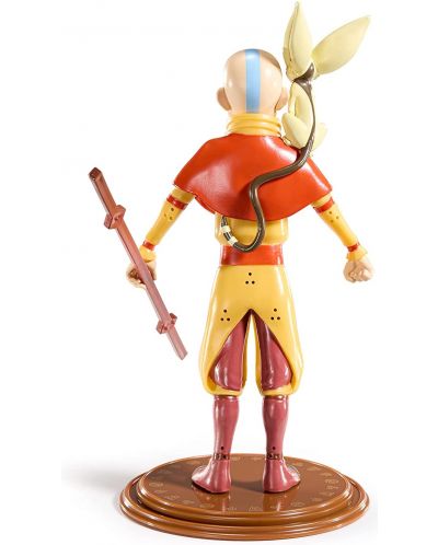 Figurină de acțiune The Noble Collection Animation: Avatar: The Last Airbender - Aang (Bendyfig), 18 cm - 5