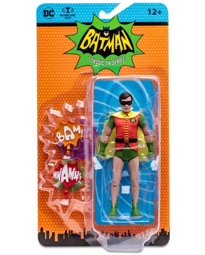 Figura de acțiune McFarlane DC Comics: Batman - Robin (Batman '66) (DC Retro), 15 cm - 8