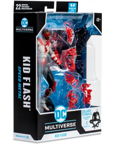 Figurină de acțiune McFarlane DC Comics: Multiverse - Kid Flash (Speed Metal) (Build A Action Figure), 18 cm - 8
