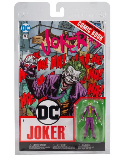 Figurină de acțiune McFarlane DC Comics: Batman - The Joker (DC Rebirth) (Page Punchers), 8 cm - 6