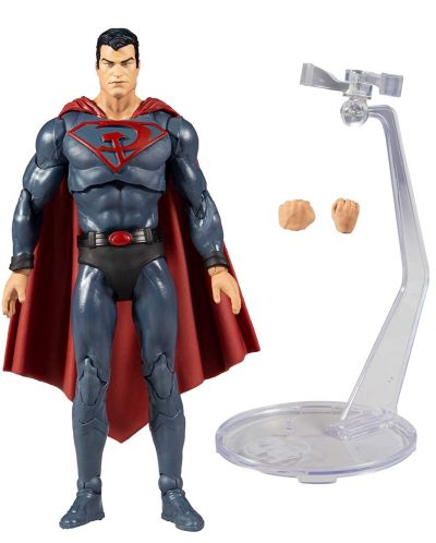 Figurina de actiune McFarlane DC Comics: Superman - Superman (Red Son) , 18 cm - 6