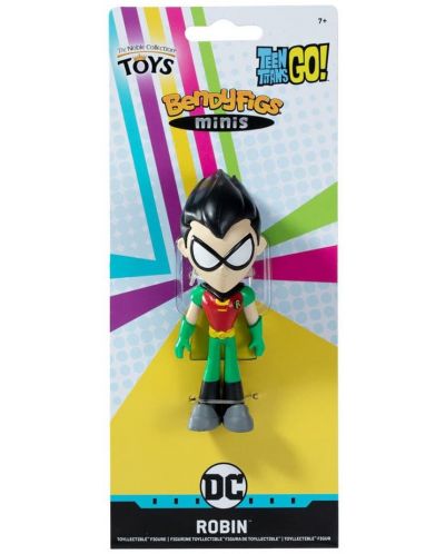 Figurină de acțiune The Noble Collection DC Comics: Teen Titans GO - Robin (Bendyfigs), 11 cm - 2