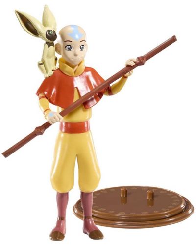 Figurină de acțiune The Noble Collection Animation: Avatar: The Last Airbender - Aang (Bendyfig), 18 cm - 6