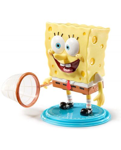 Figurină de acțiune The Noble Collection Animation: SpongeBob - SpongeBob SquarePants (Bendyfig), 12 cm - 3