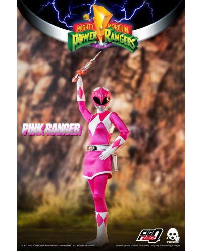 Figurina de actiune ThreeZero Television: Might Morphin Power Rangers - Pink Ranger, 30 cm	 - 4