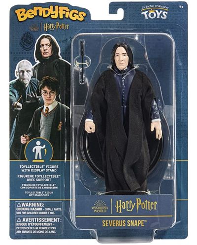Figurină de acțiune The Noble Collection Movies: Harry Potter - Severus Snape (Bendyfig), 19 cm - 7