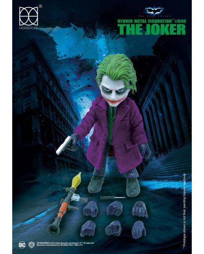 Figurina de actiune Herocross DC Comics: Batman - The Joker (The Dark Knight), 14 cm - 6
