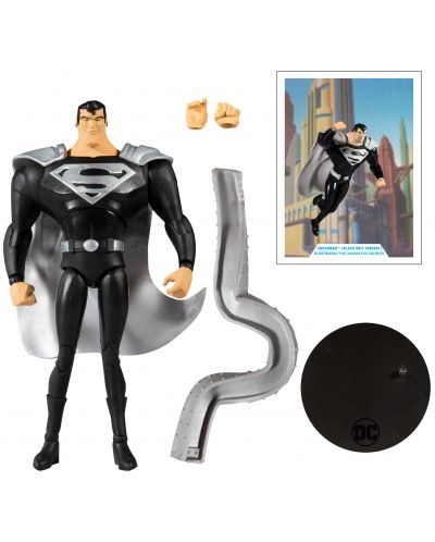 Figurina de actiune McFarlane DC Comics: Multiverse - Superman (The Animated Series) (Black Suit Variant), 18 cm - 7