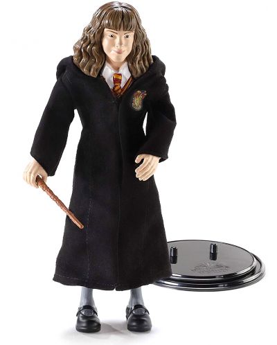 Figurina de actiune The Noble Collection Movies: Harry Potter - Hermione Granger (Bendyfigs), 19 cm - 1