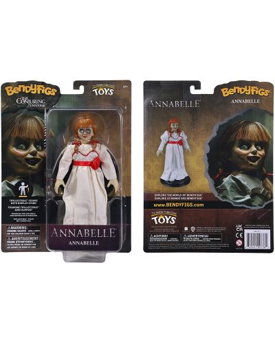 Figurina de actiune The Noble Collection Movies: Annabelle - Annabelle (Bendyfigs), 19 cm	 - 5